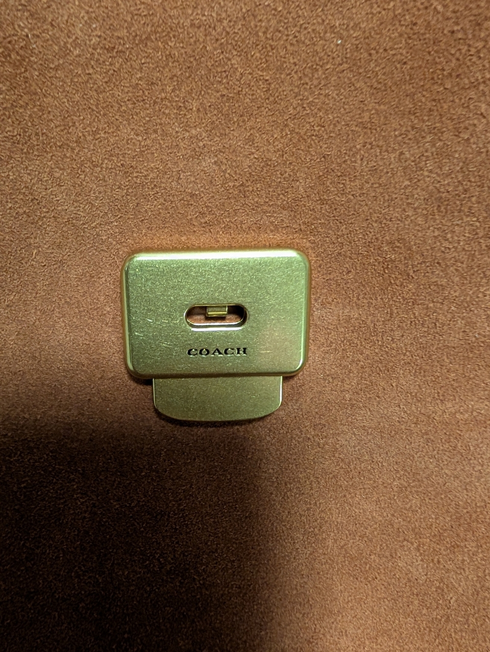 Coach Brown Suede Shoulder Bag - Picture 8 of 12